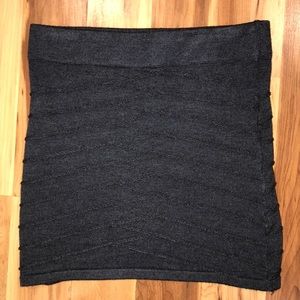 Gray mini skirt